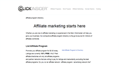 Desktop Screenshot of clickinsider.com